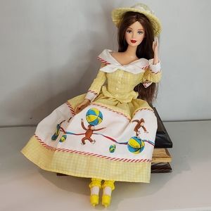 Vintage 2000 Collector Edition Barbie & Curious George 12" Doll.